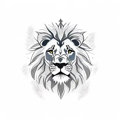 angry, czech symbol lion  tattoo design idea