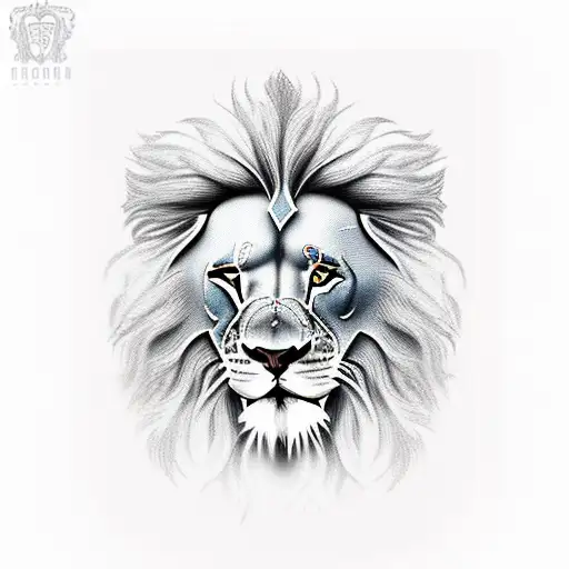 czech lion  tattoo design idea