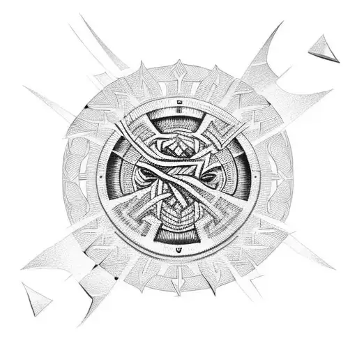 Lorraine cross tattoo design idea