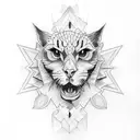 Lorraine cross tattoo design idea