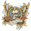 God is gracious tattoo design idea