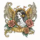 God is gracious tattoo design idea