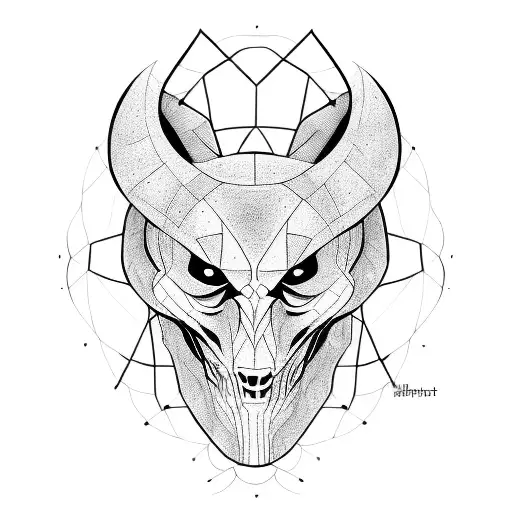 A rorschach ink blot tattoo design idea