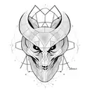 A rorschach ink blot tattoo design idea