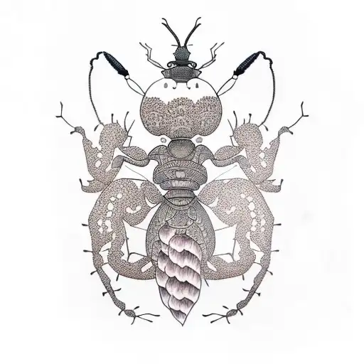 ant tattoo design idea