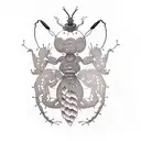 ant tattoo design idea