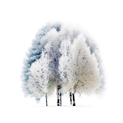 man sat under magnificent aspen tree tattoo design idea