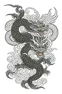 dragon yakuza tattoo design idea