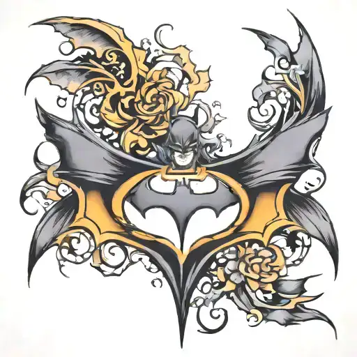Batman logo tattoo design idea