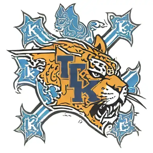 kentucky wildcats bleed blue tattoo design idea