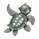 sea turtle tattoo design idea