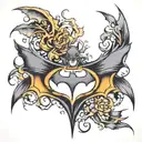 Batman logo tattoo design idea
