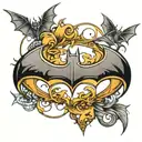Batman logo tattoo design idea