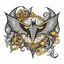 Batman logo tattoo design idea