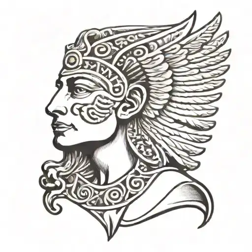 sphinx Greek tattoo design idea