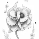 coquelicot tattoo design idea