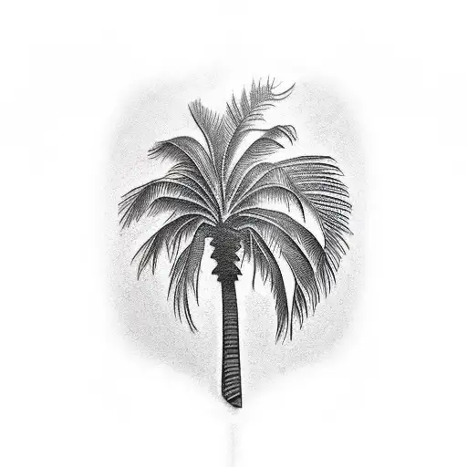 Palm Tree tattoo design idea