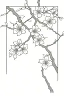 japanese cherry blossom tree tattoo design idea