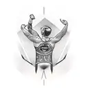 wrestling tattoo design idea