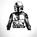 boba fett tattoo design idea