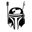 boba fett tattoo design idea