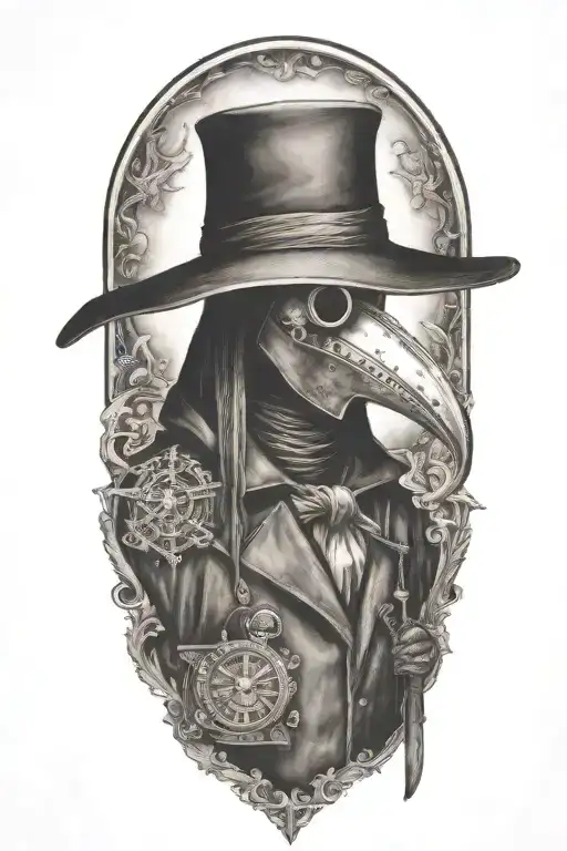 Plague Doctor tattoo design idea