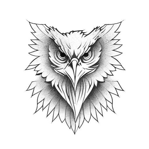 Eagle wings tattoo design idea