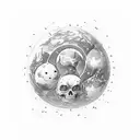 Dans l'Univers, y a des milliards de vies sur Terre, sept milliards d'êtres humains Peut-être trois milliards de filles  tattoo design idea