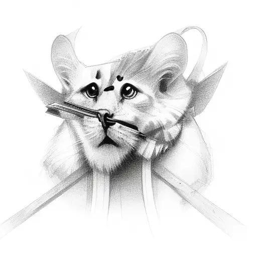 Cross with grandkids names tattoo design idea