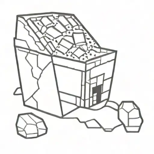 Minecraft lava bucket tattoo design idea