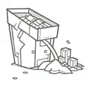 Minecraft lava bucket tattoo design idea