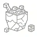 Minecraft lava bucket tattoo design idea