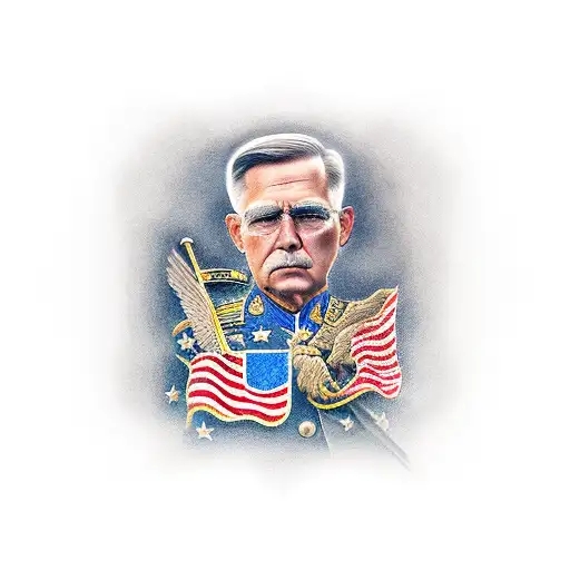 US Military Grandfather, Father, Self, and Son tattoo design idea