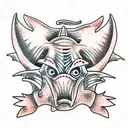 triceratops tattoo design idea