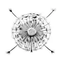 Dandelion tattoo design idea