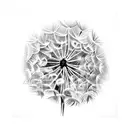 Dandelion tattoo design idea
