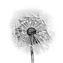 Dandelion tattoo design idea