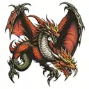 demon slayer dragon full back tattoo tattoo design idea