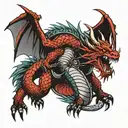 demon slayer dragon full back tattoo tattoo design idea
