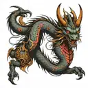 demon slayer dragon full back tattoo tattoo design idea