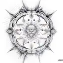 Moon tattoo design idea