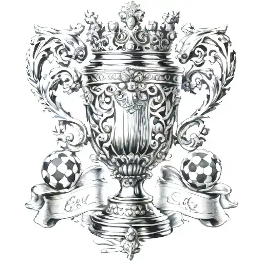 athletic club wining the lords cup  tattoo design idea