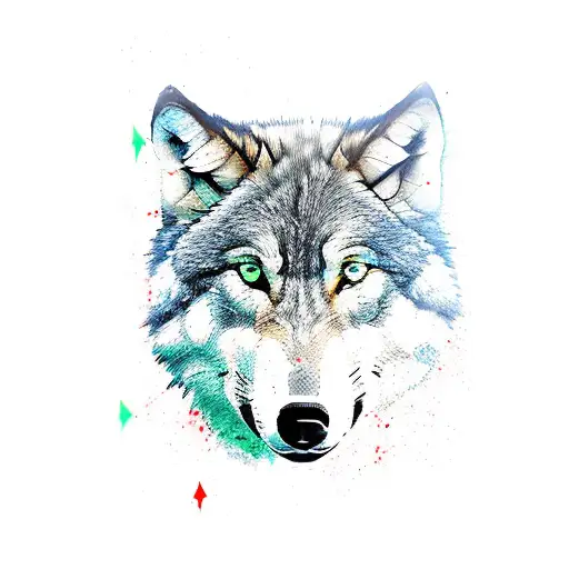 leg sleeve, wolf of Wall Street with stock charts and money burning tattoo design idea