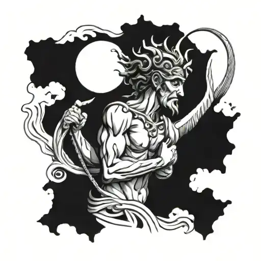 Olympus gods tattoo design idea