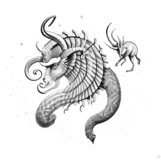 aries and saguitaurus tattoo design idea