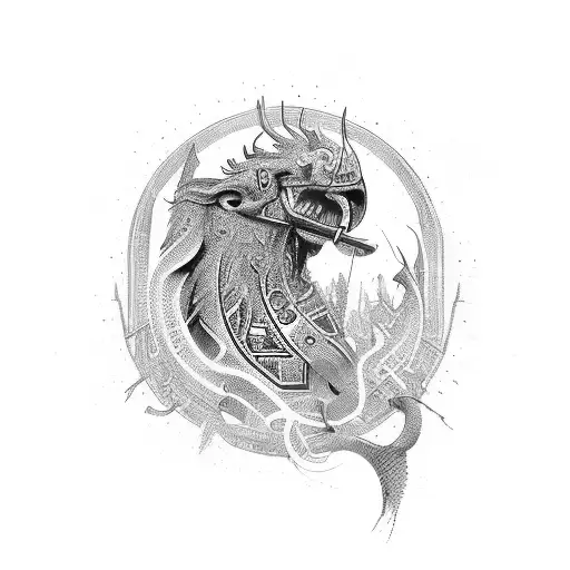 neo tribal tattoo design idea