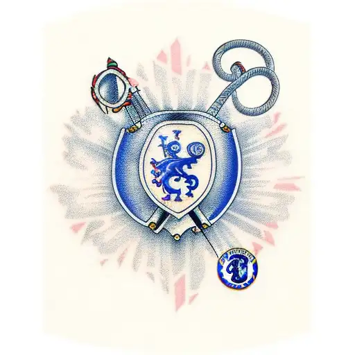 Chelsea heart tattoo design idea