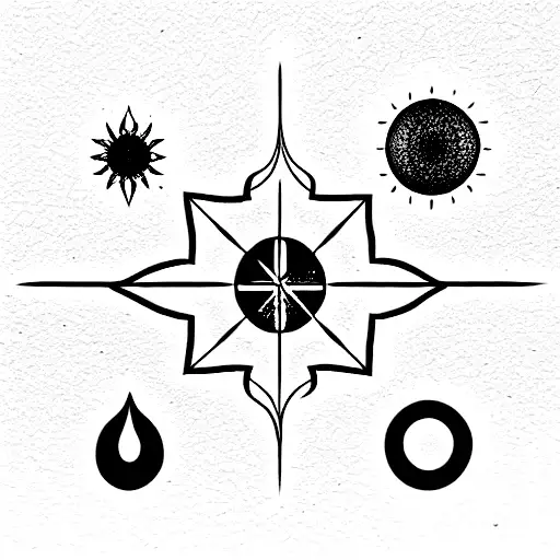 spiritual, chakras tattoo design idea
