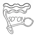 matrix spoon with mustache tattoo design idea