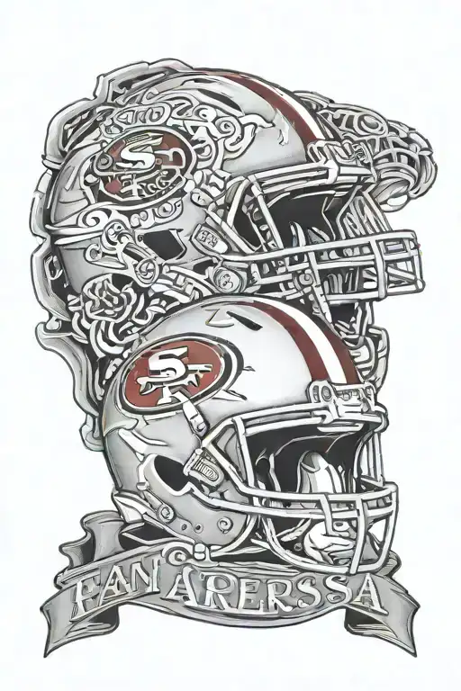 chicana payasa San Francisco 49ers tattoo design idea